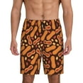 thumbnail image 1 of Pofeuu Peanuts2 Print Men's Soft Woven Elastic Waistband Sleep Pajama Short-Small, 1 of 6