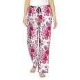 thumbnail image 1 of Pofeuu Peonies And Roses Print Women's Fashion Pajama Pants with Pockets Comfy Drawstring Sleep Lounge Bottoms-XX-Large, 1 of 6