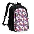 thumbnail image 1 of Pofeuu Peonies Print Storage Laptop Backpack with USB Charging Port[Water Resistant] College Computer Bookbag Fits, 1 of 7