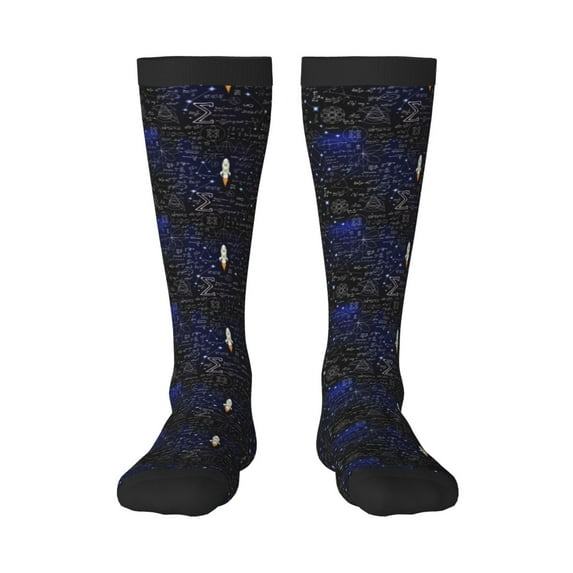 Pofeuu Physical Formulas Print Stockings, Adult Running Hiking Socks for Youth and Adult
