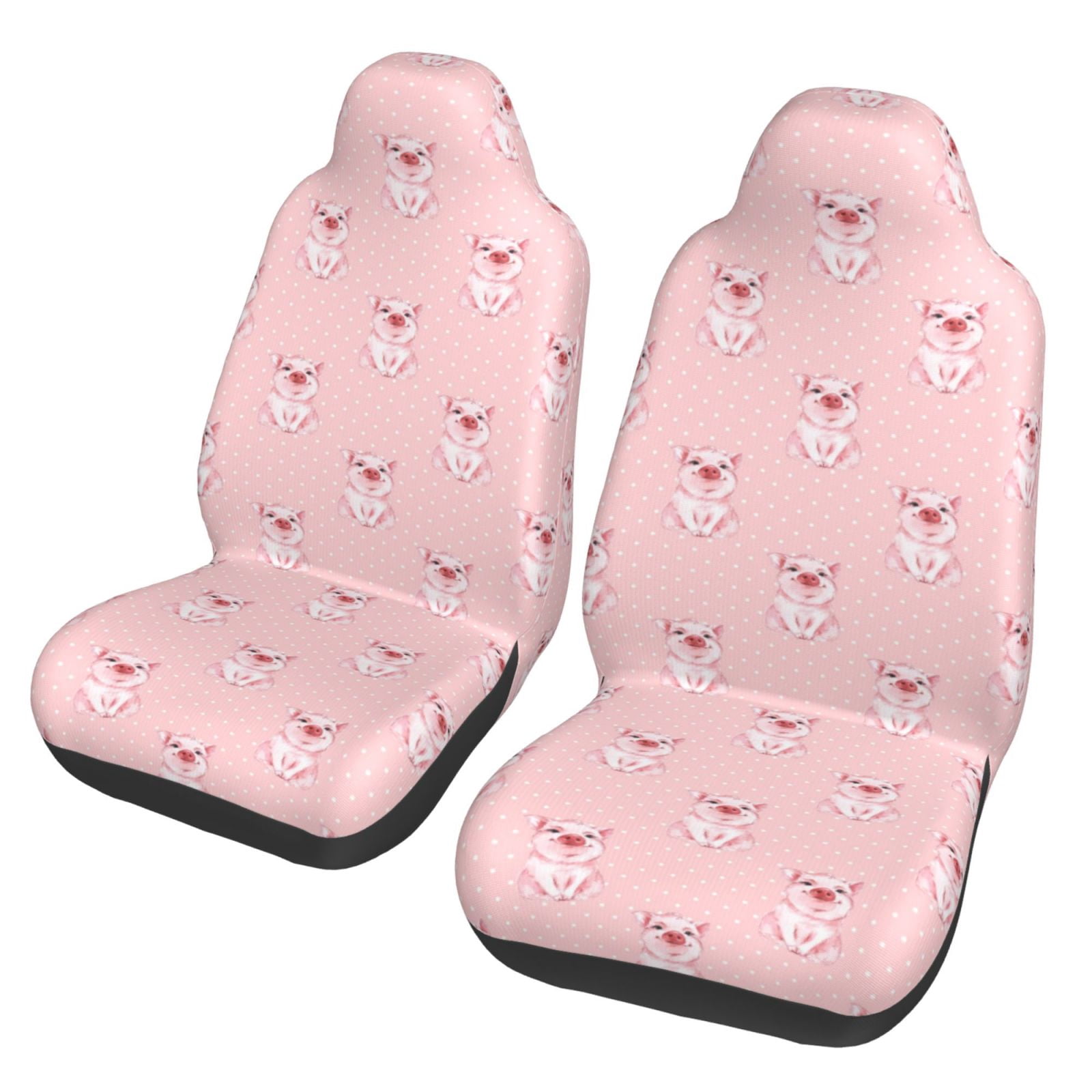 Chocolate Brown Polka Dot Pet Car Seat Cover