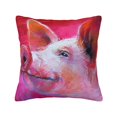 thumbnail image 1 of Pofeuu Pig Print Double-sided plush pillowcase Square Throw Pillow Covers Pillows Cover for Living Room Bedroom Sofa Couch Cushion Cover（No pillow core）-26"x26", 1 of 7