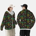 thumbnail image 1 of Pofeuu Pineapples Print Sun Protection Outdoor Lightweight Full Zip UV Cooling Hoodie Long Sleeve Summer Clothing for Outdoor Hiking-X-Large, 1 of 5