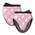thumbnail image 1 of Pofeuu Pink Cartoon Bear Print Thickened Mini Silicone Oven Mitts Heat Resistant, Rubber Oven Mitt Gloves, Finger Pinch Grips, Pot Holder, Silicone Potholder, 1 of 7
