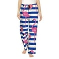 thumbnail image 1 of Pofeuu Pink Flamingo Print Women's Fashion Pajama Pants with Pockets Comfy Drawstring Sleep Lounge Bottoms-XX-Large, 1 of 6