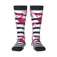thumbnail image 1 of Pofeuu Pink Flamingos Print Stockings, Adult Running Hiking Socks for Youth and Adult, 1 of 6