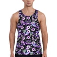 thumbnail image 1 of Pofeuu Pink purple rainbow flower butterfly Print Men's Workout Tank Tops Sleeveless Muscle Gym Shirt Quick Dry-Small, 1 of 7
