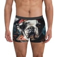 thumbnail image 1 of Pofeuu Pirate Bulldog On Deck Print Men’s Boxer Briefs, Moisture-Wicking Underwear, Regular,Trunk-XX-Large, 1 of 5