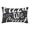 thumbnail image 1 of Pofeuu In Pizza We Crust Art Print Polyester Microfiber Plush Pillowcases, Super Soft and Cozy Pillow Case Covers with Envelop Closure（Pillow core not included）-16"x24", 1 of 6