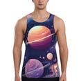 thumbnail image 1 of Pofeuu Planet Pastel Galaxy Print Men's Workout Tank Tops Sleeveless Muscle Gym Shirt Quick Dry-Medium, 1 of 7
