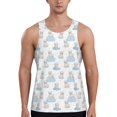 thumbnail image 1 of Pofeuu Playful Polar Bear Pals Print Men's Workout Tank Tops Sleeveless Muscle Gym Shirt Quick Dry-XX-Large, 1 of 7