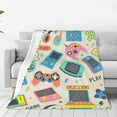 thumbnail image 1 of Pofeuu Playing Video Games Print Ultra-Soft Micro Fleece Blanket,for Bed Or Sofa,All Season Throw Blankets Flannel Blanket-60"x50", 1 of 7