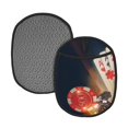 thumbnail image 1 of Pofeuu Poker Chips Print Silicone Pot Mat Mitten With Hanging Loop Heat Resistant Oven Mitts Non-Slip Bbq Baking Smoking Potholders, 1 of 7