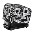 thumbnail image 1 of Pofeuu Psychedelic Skull Illusion Art Print Universal Two Slice Toaster Cover,Dust Cover, Toaster Cover Bread Machine Cover Fits for Most Standard 2 Slice Toasters, 1 of 7