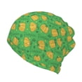 thumbnail image 1 of Pofeuu Pumpkin Leaves Print Multifunction Beanie Hat for Men Women Fashion Scarf Soft Stretch Skull Cap, 1 of 8