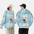 thumbnail image 1 of Pofeuu Puppy Licks Nose Print Sun Protection Outdoor Lightweight Full Zip UV Cooling Hoodie Long Sleeve Summer Clothing for Outdoor Hiking-XX-Large, 1 of 5