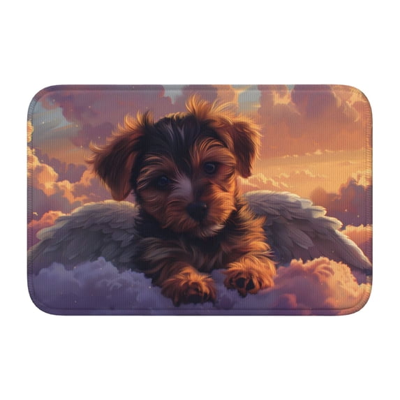Pofeuu Puppy Lying On A Cloud Print Hem Mat 40x60 - Multipurpose Doormat for Indoor & Outdoor Use - Welcome Your Guests with our Entrance Mat