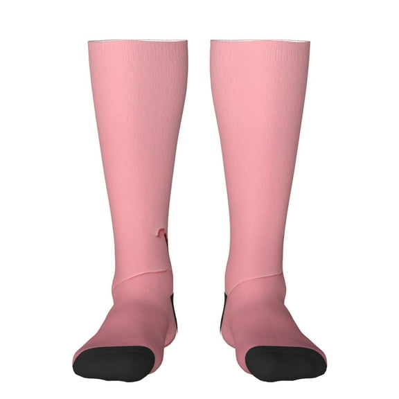 Pofeuu Puppy Peeking Through Pink Print Stockings, Adult Running Hiking Socks for Youth and Adult