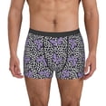 thumbnail image 1 of Pofeuu Purple Butterflies Print Men’s Boxer Briefs, Moisture-Wicking Underwear, Regular,Trunk-Medium, 1 of 5