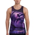 thumbnail image 1 of Pofeuu Purple Hippo In Water Print Men's Workout Tank Tops Sleeveless Muscle Gym Shirt Quick Dry-3X-Large, 1 of 7