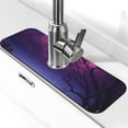 thumbnail image 1 of Pofeuu Purple Moon Tree Night Sky Print Splash Guard for Sink Faucet Sink Gadgets-Splash Guard Behind Faucet Drip Catcher for Kitchen, Bathroom,Sink Mat, 1 of 7