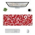 thumbnail image 1 of Pofeuu Question Marks1 Print Desk Mat for Keyboard and Mouse，Computer Desk Matt for Desktop，Large Mouse Pad for Desk，Desk Pads on Top of Desks 12x31.5in, 1 of 8