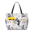 thumbnail image 1 of Pofeuu Rabbit And Butterfly Print Beach Bag,Waterproof Sandproof Beach Tote Bag, Large Capacity Foldable Beach Bags for Women, 1 of 7