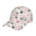 thumbnail image 1 of Pofeuu Rabbit And Carrot Print Adult Adjustable Embroidered Graphic Baseball Hat for Men and Women, 1 of 6
