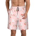 thumbnail image 1 of Pofeuu Rabbit And Cherry Prin Men's Swim Trunks Quick Dry Bathing Suit Swimming Board Shorts Mesh Lining Beach Swimwear-3X-Large, 1 of 6