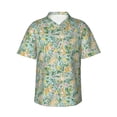 thumbnail image 1 of Pofeuu Rabbit And Chick Print Hawaiian Shirt for Men Sleeves Casual Button Down Summer Beach Dress Shirts T-Shirts,X-Large, 1 of 7