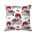 thumbnail image 1 of Pofeuu Rabbit And Hedgehog Print Double-sided plush pillowcase Square Throw Pillow Covers Pillows Cover for Living Room Bedroom Sofa Couch Cushion Cover（No pillow core）-22"x22", 1 of 7