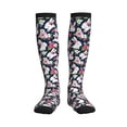 thumbnail image 1 of Pofeuu Rabbit And Rose Print Compression Socks for Women & Men Circulation - Best Support for Nurses,Running,Athletic,Sports, 1 of 7