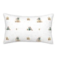 thumbnail image 1 of Pofeuu Rabbit Blowing Dandelions Print Polyester Microfiber Plush Pillowcases, Super Soft and Cozy Pillow Case Covers with Envelop Closure（Pillow core not included）-16"x24", 1 of 6