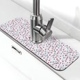 thumbnail image 1 of Pofeuu Rabbit Eating Print Splash Guard for Sink Faucet Sink Gadgets-Splash Guard Behind Faucet Drip Catcher for Kitchen, Bathroom,Sink Mat, 1 of 7