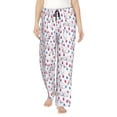 thumbnail image 1 of Pofeuu Rabbit Eating Print Women's Fashion Pajama Pants with Pockets Comfy Drawstring Sleep Lounge Bottoms-Medium, 1 of 6