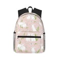 thumbnail image 1 of Pofeuu Rabbit Print Laptop Backpack Travel Canvas Backpack for School Lightweight and Comfortable Backpack College Backpack Schoolbag, 1 of 6