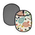 thumbnail image 1 of Pofeuu Racket and Tennis Ball Print Silicone Pot Mat Mitten With Hanging Loop Heat Resistant Oven Mitts Non-Slip Bbq Baking Smoking Potholders, 1 of 7