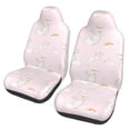 thumbnail image 1 of Pofeuu Rainboe And Rabbit Print Automotive Car Seat Covers Flat Cloth Full Set Seat Covers,Car Seat Covers front seats for Cars Trucks and SUVs(Two packs), 1 of 7