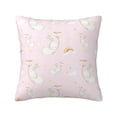 thumbnail image 1 of Pofeuu Rainboe And Rabbit Print Double-sided plush pillowcase Square Throw Pillow Covers Pillows Cover for Living Room Bedroom Sofa Couch Cushion Cover（No pillow core）-22"x22", 1 of 7