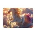 thumbnail image 1 of Pofeuu Rainbow Cloud White Horse Print Flannel Doormats Rug16"x24"Rug Washable Doormats Indoor Outdoor Rugs for Layered Front Door Mats, Porch, Kitchen, Entryway, 1 of 7