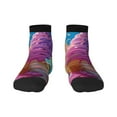 thumbnail image 1 of Pofeuu Rainbow Melting Ice Cream Print 30cm Socks, Adult Running Hiking Socks for Youth and Adult, 1 of 7