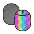 thumbnail image 1 of Pofeuu Rainbow Scales2 Print Silicone Pot Mat Mitten With Hanging Loop Heat Resistant Oven Mitts Non-Slip Bbq Baking Smoking Potholders, 1 of 7
