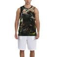 thumbnail image 1 of Pofeuu Realistic Style Cute Cat Print Basketball Jersey, Shirts for Men Youth Basketball Jersey Crew Neck-X-Large, 1 of 6