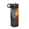 thumbnail image 1 of Pofeuu Red And Blue Fire Dragon E Print 18oz Sports Insulated Kettle, Sports Bottle Water Bottles For Men Women For Gym Hiking Camping Running Mountain Bike Outdoor Sports, 1 of 8