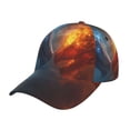 thumbnail image 1 of Pofeuu Red And Blue Fire Dragon E Print Adult Adjustable Embroidered Graphic Baseball Hat for Men and Women, 1 of 6