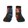 thumbnail image 1 of Pofeuu Red And Blue Fire Dragon F Print 30cm Socks, Adult Running Hiking Socks for Youth and Adult, 1 of 7