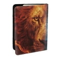 thumbnail image 1 of Pofeuu Red And Blue Fire Lion Print Travel Document Organizer Passport Holder Men Women for Family (6.5 in x 4.5 in),Wallet Holder Credit Card Clutch Bag Case, 1 of 5