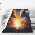 thumbnail image 1 of Pofeuu Red And White Flame Fox Print Ultra-Soft Micro Fleece Blanket,for Bed Or Sofa,All Season Throw Blankets Flannel Blanket-60"x50", 1 of 7