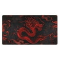thumbnail image 1 of Pofeuu Red Dragon On Black Print Mouse Pad,Rubber, Multipurpose Comfortable Waterproof Mousepad Desk Mat for Gamer Office Home, 1 of 8
