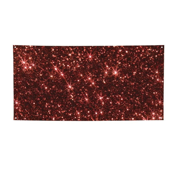 Pofeuu Red Glitter Texture Print Colorful Yard Festival Banner Sign Party Outdoor & Indoor Party Decoration Banne Festival Yard Sign-Small